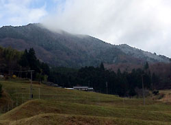 雪の三岳山