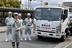 被災地に上下水道部の職員4人を派遣