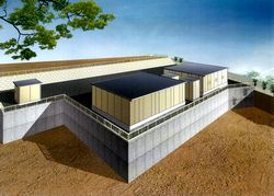 バイオマス発電施設のイメージパース