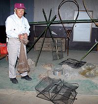 漁具を所有する井上さん