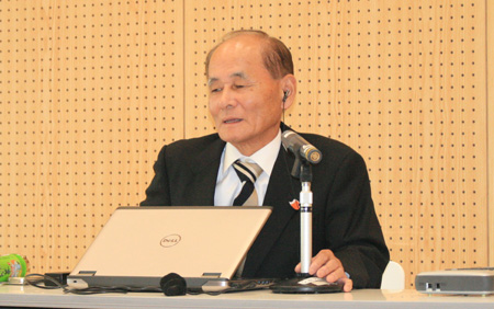 「仲間と明るく前向きに生きる」障害を持ってから実感　視覚障害者協会・田村会長が講演