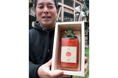 1本1万円のトマトジュースが好評　小林ふぁ～む、京都の百貨店で