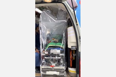出動時の感染リスク軽減へ救急車6台に陰圧シールド　臨時議会で可決