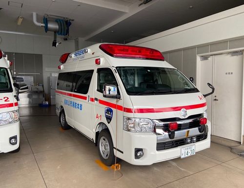 コロナ感染防止の装置も備え、北分署で高規格救急車を更新
