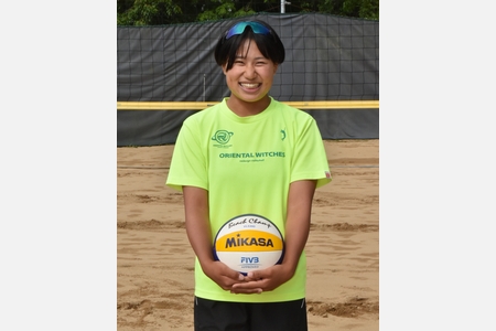 ビーチバレー・アジアＵ19選手権に日本代表で出場　成美高の久岡さん
