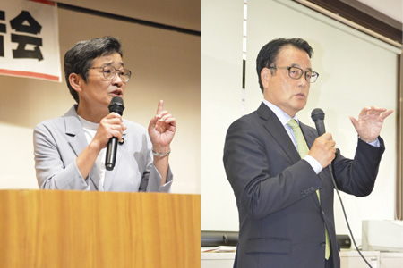 野党幹部が福知山入り　次期衆院選にらみ熱弁