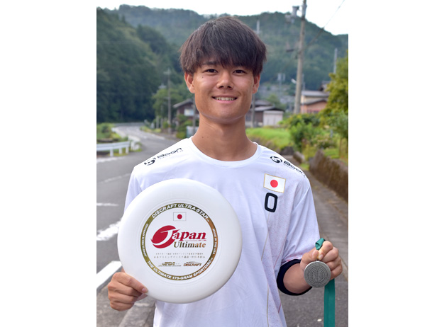 フライングディスク日本代表に福知山出身の石川響介選手　世界選手権5位に貢献　