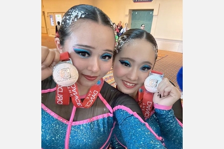 チアダンス国際大会で銀　福知山出身の2人躍動
