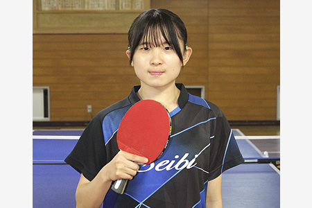 身近な金メダリストに憧れ　ろうあ者の全国卓球大会へ　成美高1年富永和奏選手