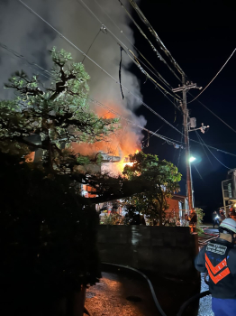 【速報】下篠尾で住宅火災