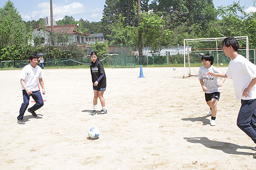 今春新設　淑徳高女子サッカー部、4人の船出　9日の高校総体府予選へ