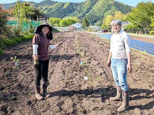 移住夫婦と住民が協力し、再生し耕作放棄地で農業　夜久野町小倉