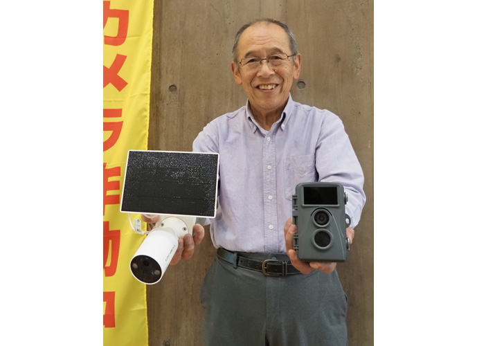 防犯カメラ無料でお試し　夜久野まち協、独自の貸し出し事業展開