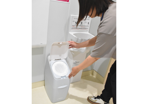 おむつ回収ボックス、市役所本庁舎に設置