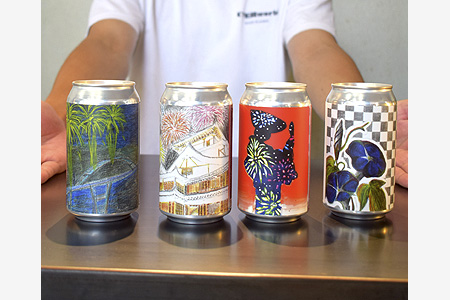 福知山花火大会とコラボ　クラフトビール缶「ジョイヒア」　缶ラベルは中学生がデザイン　井上株式会社