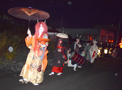 「酒呑百鬼夜行」 街中を鬼たちが闊歩　17日に大江町で
