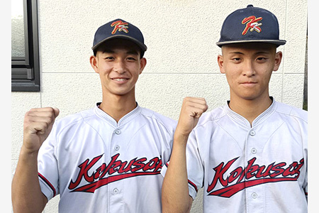 京都国際でセンバツめざす　福知山市出身の川北選手、亀田選手の2人が近畿地区高校野球大会へ