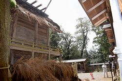 崩れ落ちた元伊勢外宮豊受大神社