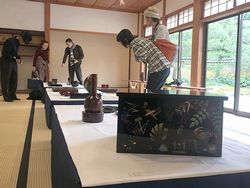 建仁寺での作品展